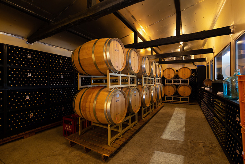 明治半ば頃から始まるといわれる南陽市のワイン醸造。市内に6社あるワイナリーでは、ぶどうの産地ならではの美味しく個性的なワインを味わえる 