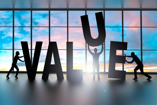 VALUEの文字、ニュースバリューイメージ