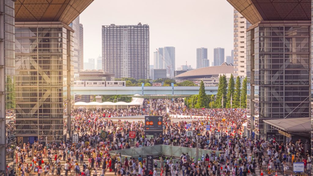 イベント開催日の東京ビッグサイト