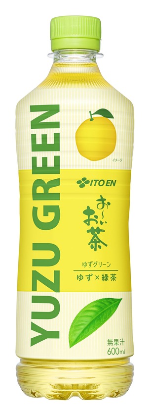 「お～いお茶 YUZU GREEN」の600mlペットボトル