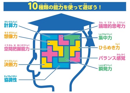 10の能力を使って東大脳に挑め ３dブロックゲーム 東大脳 ブロック１０ テン 21年4月22日 木 新発売 タカラトミーのプレスリリース 共同通信prワイヤー