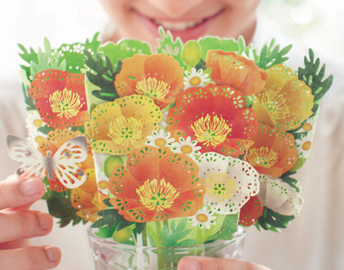 ベルメゾンmonthly club まるで花束のようなペーパー加湿器“アロマ