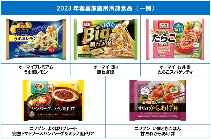 2023年春夏家庭用冷凍食品新発売 | ニップンのプレスリリース | 共同