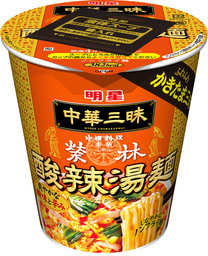 「明星　中華三昧タテ型ビッグ　赤坂榮林　酸辣湯麺」２０１９年９月２３日（月）　全国でリニューアル発売