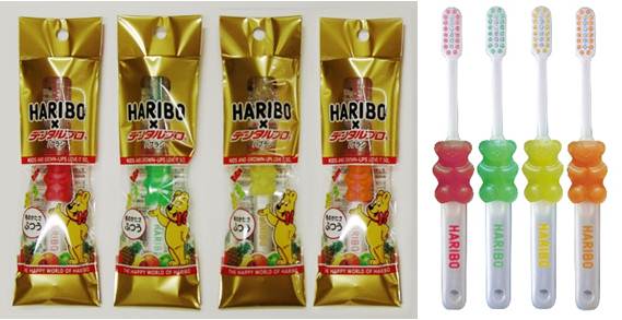 匿名配送】HARIBO x ねばっこい デンタルプロ 歯ブラシ ハリボーグミ 5パック