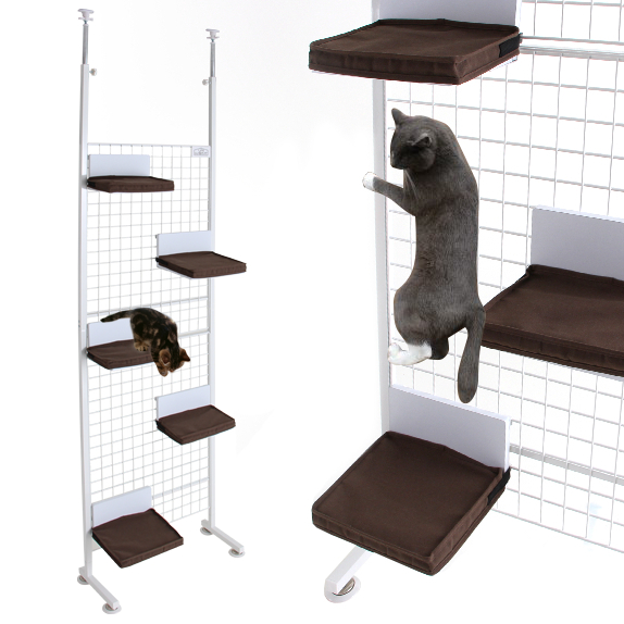 猫の「ボルダリング」と人間の「インテリア収納」用、 メッシュ 