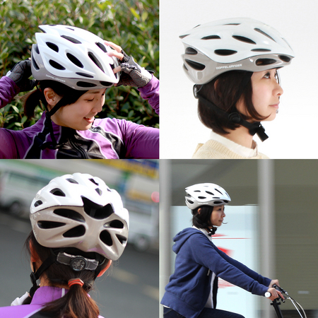 正規化 ふくろう ハウジング 女性 自転車 ヘルメット Ou La Net