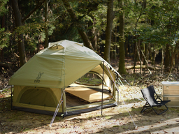 冬キャンプもセルフグランピングも叶えます！設営かんたんな寝室用「キノコテント」発売。