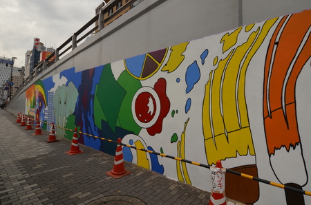 池袋大橋 壁画