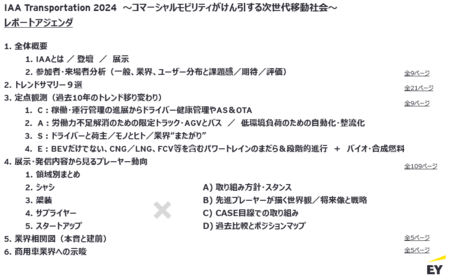 EY Japan、商用車の将来動向予測を含む業界分析レポートを発表