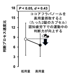 カカオの有効成分でスポーツ時の判断力が向上