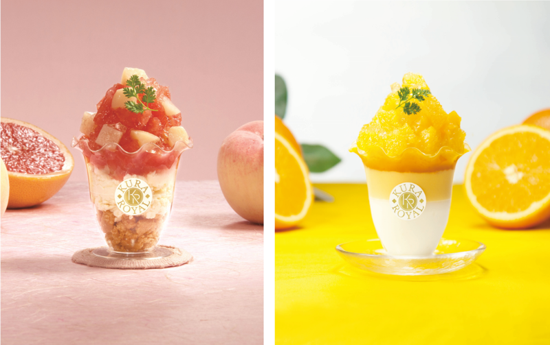 初夏の彩り Kura Royal 桃とグレープフルーツのレアチーズケーキパフェ オレンジブラマンジェパフェ くら寿司のプレスリリース 共同通信prワイヤー