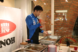 「卓球日本代表選手への食事サポート」の模様