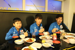 「卓球日本代表選手への食事サポート」の模様