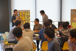 越日工業大学の学生が金沢工業大学の学生とペアを組み、関東、関西、東海、北陸の企業でインターンシップ
