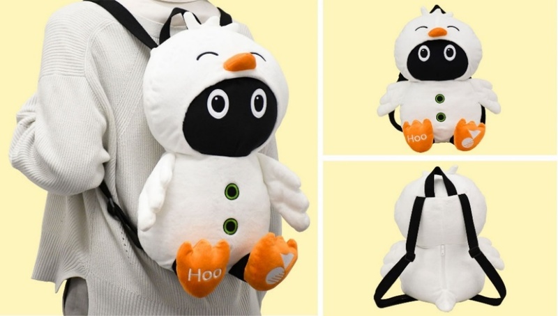 山野楽器の公式キャラクター「Hooちゃん」のぬいぐるみ型