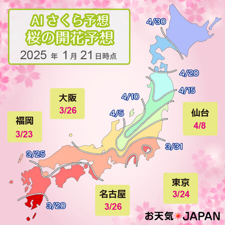 2025年の「AIさくら予想」を発表