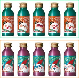 令和初のクリスマスはオトナカラーのデザインで「リポビタンＤ クリスマスボトル２０１９」数量限定発売