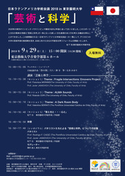 日本ラテンアメリカ学術会議 2018 東京芸術大学　フォーラム「芸術と科学」の開催