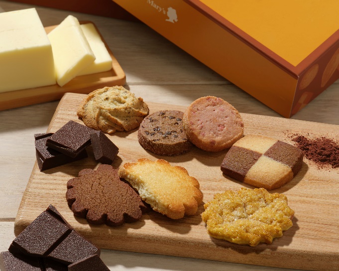 メリーチョコレートより、“食感いろいろ。カカオとバター香るクッキー