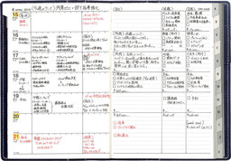 手帳活用例 レフト式