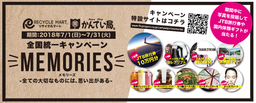 JTB旅行ギフト券10万円分をはじめとした豪華賞品が当たる全国統一キャンペーン「MEMORIES」を開催！！
