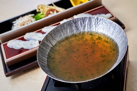 ホテルグランヴィア大阪 なにわ食彩「しずく」夕食「あおさ海苔鍋」