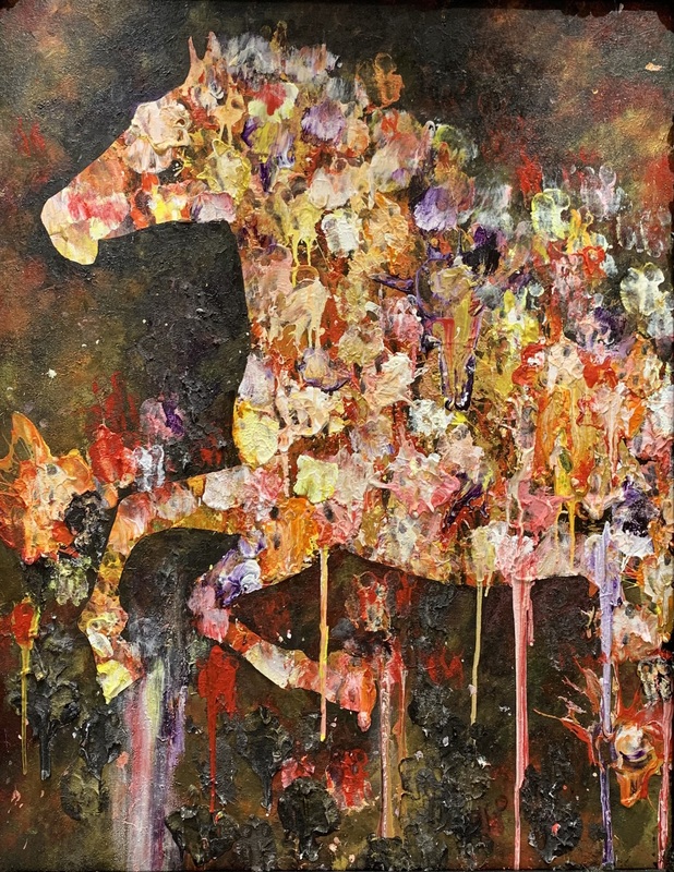 ブルーノ ベニエール 油彩画 真作 楽師たち アート ブルーノ