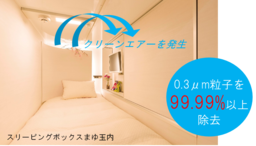 高性能クリーンエアシステムでウィルス対策した宿泊用カプセルをＴＢグループが日本エアーテックと共同開発
