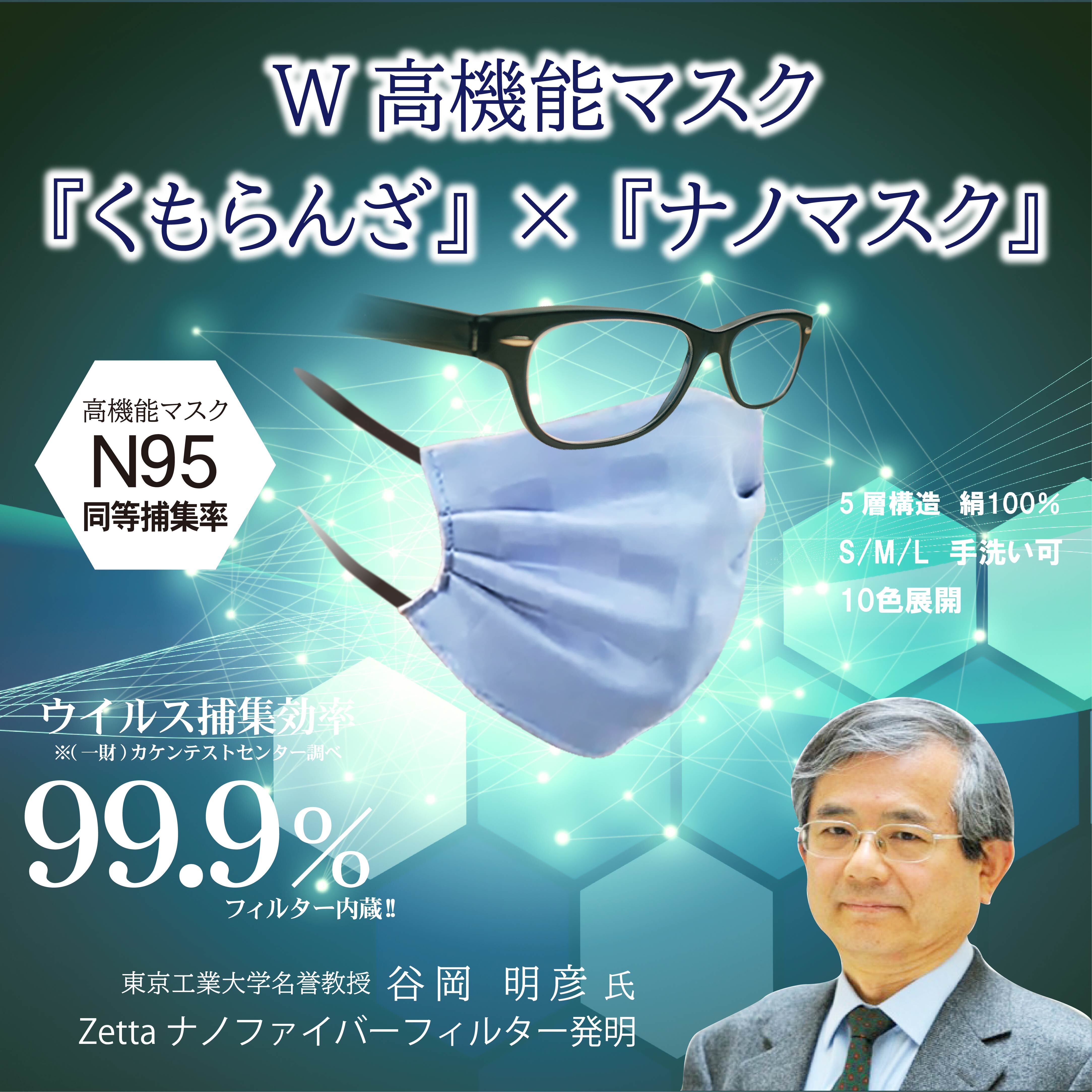 不織布を超える高性能 ナノファイバーフィルター 内蔵の眼鏡が曇りにくいシルクマスクを新発売 小杉織物のプレスリリース 共同通信prワイヤー