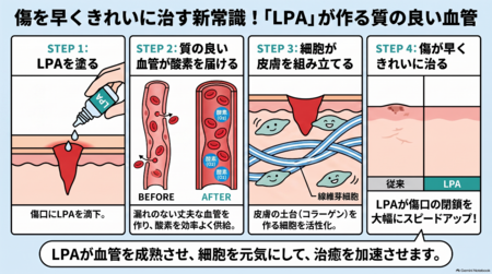 血管を「成熟」させる、新しい皮膚創傷治療の戦略