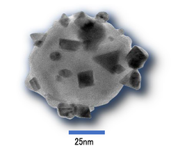 光触媒ナノ粒子のTEM画像