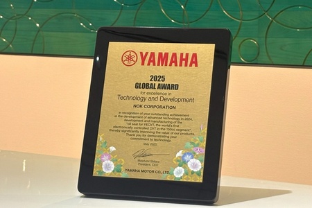 NOK、ヤマハ発動機「Global Award 技術開発賞」初受賞