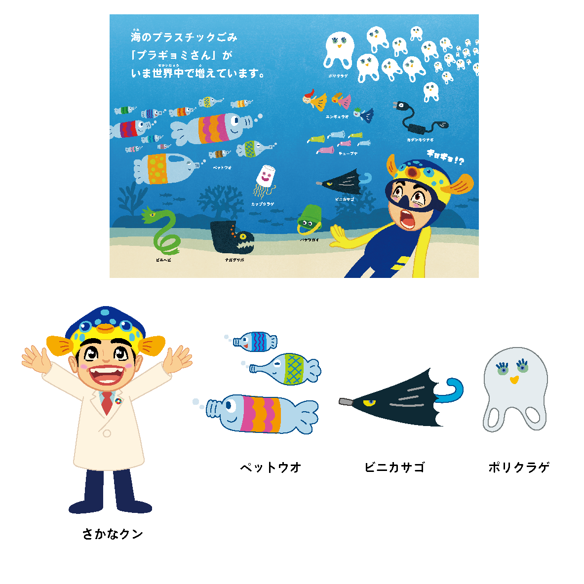 さかなクン がsdgs推進キャラクター すすめ さかなクン を制作 一般社団法人sd Blueearth 青い地球を育む会 上毛新聞社のニュースサイト