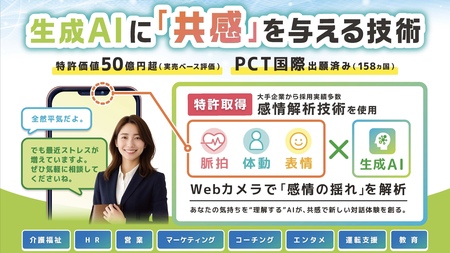 【ロジカ式】感情に寄り添う「共感AI」事業の成長に向け、経済産業省所管INPITの「加速的支援」に採択