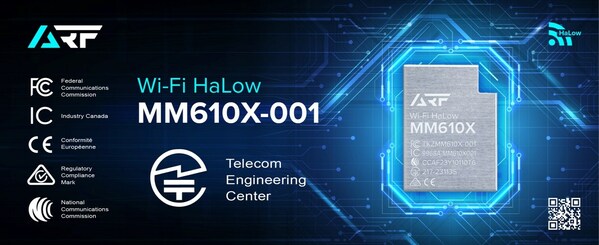 AsiaRF社、TELEC・技適認定のMM610X-001 Wi-Fi HaLowモジュールで