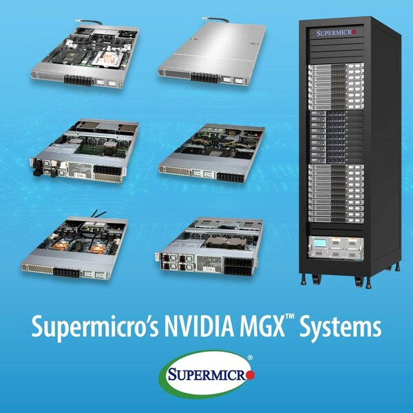 Supermicro、業界初の NVIDIA MGX（TM） システムとなる NVIDIA