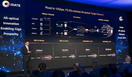 ファーウェイはF5.5Gオールオプティカル・ターゲットネットワークについて、ギガビットの普及を加速し、10Gbpsの商用利用を促進するものと定義
