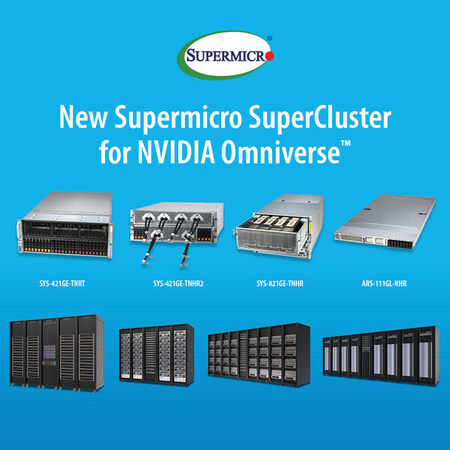 Supermicro（スーパーマイクロ）、NVIDIA Omniverse™ 向けのプラグアンドプレイSuperClusterを発表