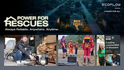 EcoFlow、「Power For Rescues」プログラムを発表、救助および災害準備を支援