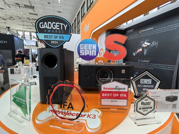 YaberがIFA 2024に華々しく参加：K3シリーズのプレミアプロジェクター