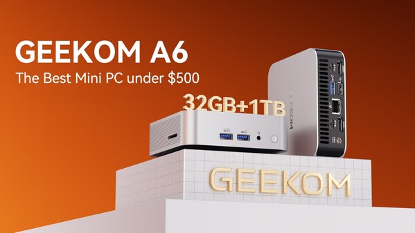 GEEKOM、コストパフォーマンスに優れた最高のミニPC GEEKOM A6を