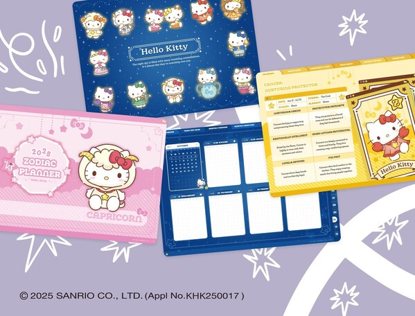 サンリオの人気キャラクターが、新しいデジタル文具コレクションで