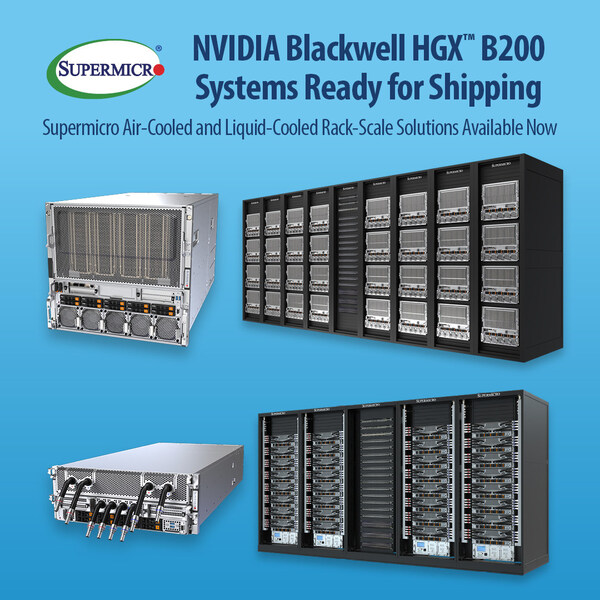 Supermicro Ramps Full Production of NVIDIA Blackwell Rack