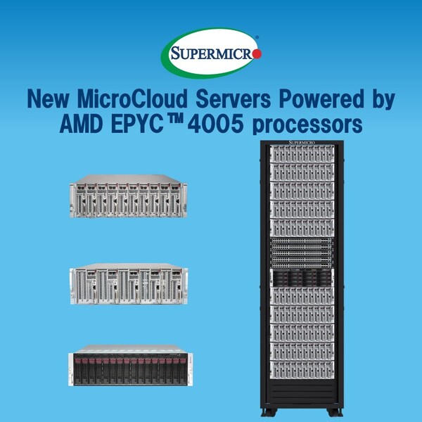 Supermicro、AMD EPYC（TM） 4005シリーズプロセッサー搭載の
