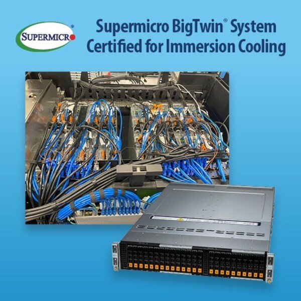 業界初 - Supermicro Systems、液浸冷却ソリューションでIntel