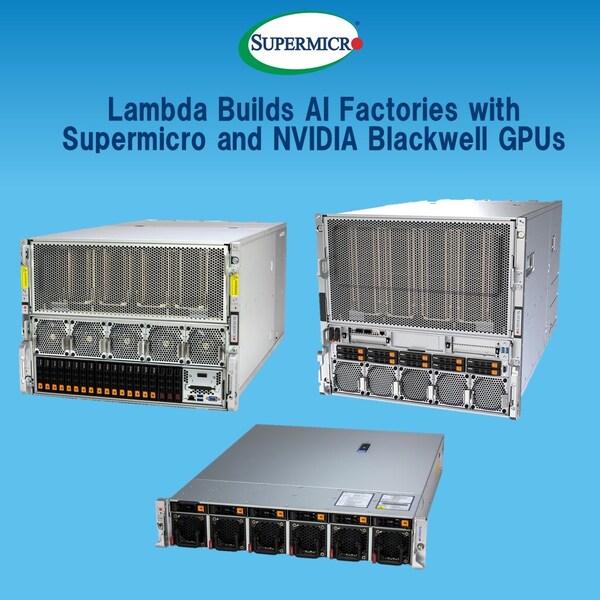 パラメモリー　能力開発マシン Lambda、Supermicro NVIDIA Blackwell GPUサーバ・クラスターを
