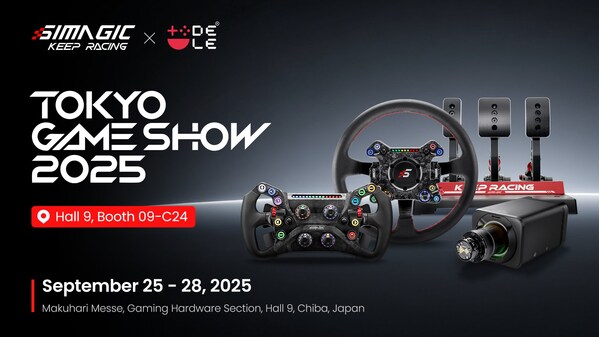 東京ゲームショウ オフシャル デレクトリー Simagic × DELE - 東京ゲームショウ2025出展のお知らせ | SIMAGICの