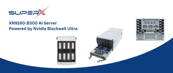 SuperX、最新のXN9160-B300 AIサーバーを発表 -- Blackwell Ultraは
