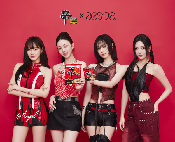 Nongshim Reveals Global Shin Ramyun Ad Featuring 'aespa